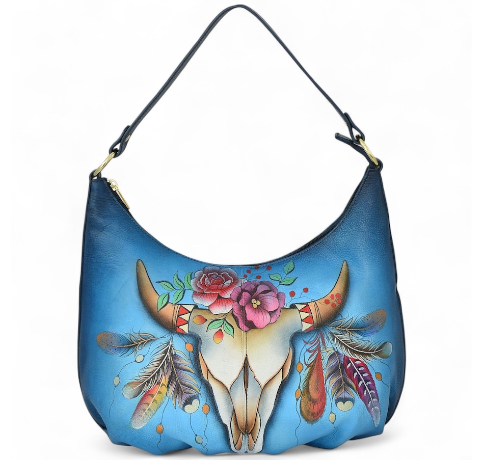 Image 101643_FTHSK.jpg, Product 101-643 / Price $149.88, Anuschka Rouched Hobo from Anuschka Handbags on TSC.ca's Fashion department