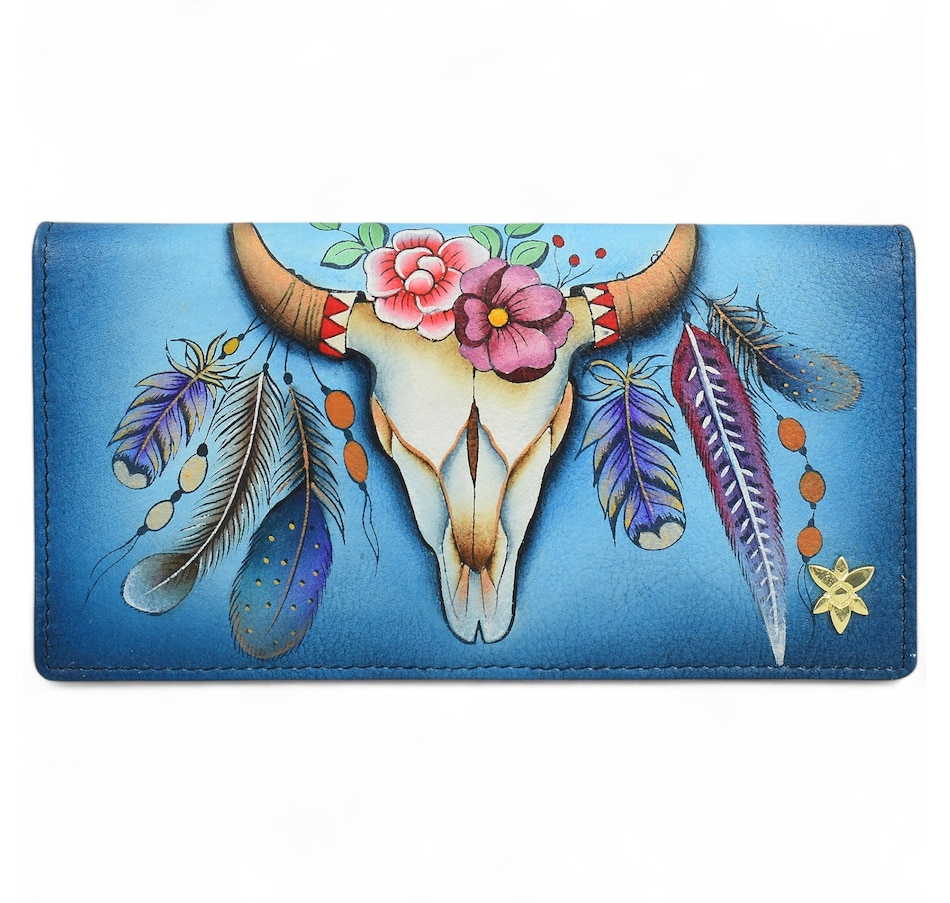 Image 101644_FTHSK.jpg, Product 101-644 / Price $69.88, Anuschka Snap Clutch Wallet from Anuschka Handbags on TSC.ca's Fashion department