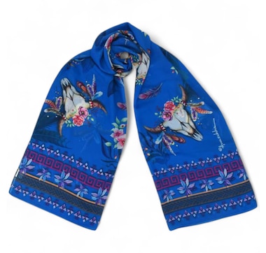 Anuschka Printed Chiffon Scarf