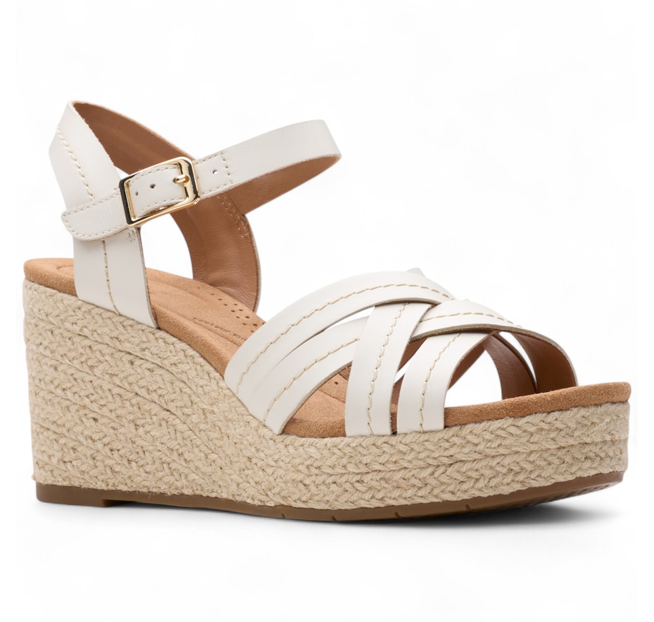 Image 101649_CRM.jpg, Product 101-649 / Price $79.88, Clarks Sabina Strap Wedge Sandal from Clarks Footwear on TSC.ca's Shoes department