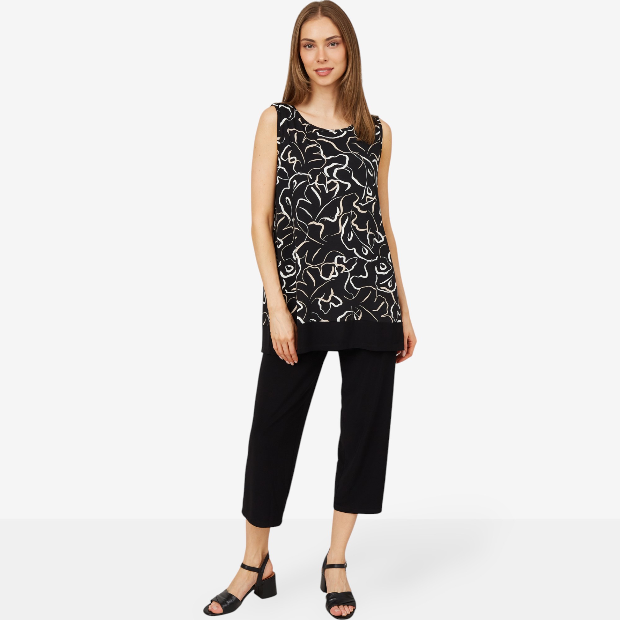 Kim & Co. Brazil Knit Essential Tunic and Cropped Pant Set - TSC.ca