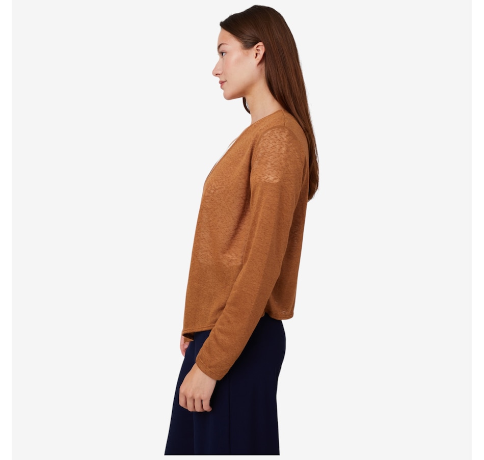 Image 101660_ALTMORE1.jpg, Product 101-660 / Price $29.88, Kim & Co. Linen Look Knit Long Sleeve Signature Bolero from Kim & Co. on TSC.ca's Fashion department