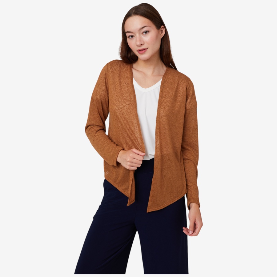Image 101660_CRE.jpg, Product 101-660 / Price $19.33, Kim & Co. Linen Look Knit Long Sleeve Signature Bolero from Kim & Co. on TSC.ca's Fashion department