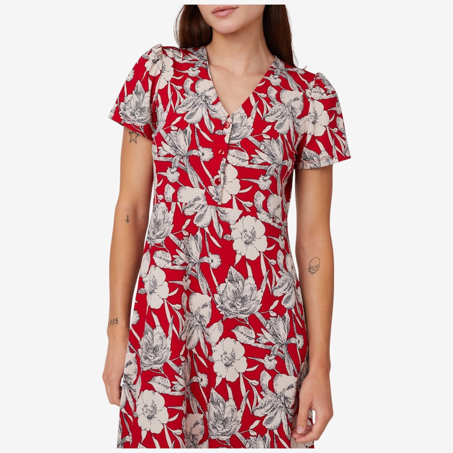 Image 101661_ALTMORE1.jpg, Product 101-661 / Price $39.88, Kim & Co. Printed Brazil Knit Jersey Short Sleeve Jenny Midi Dress from Kim & Co. on TSC.ca's Fashion department