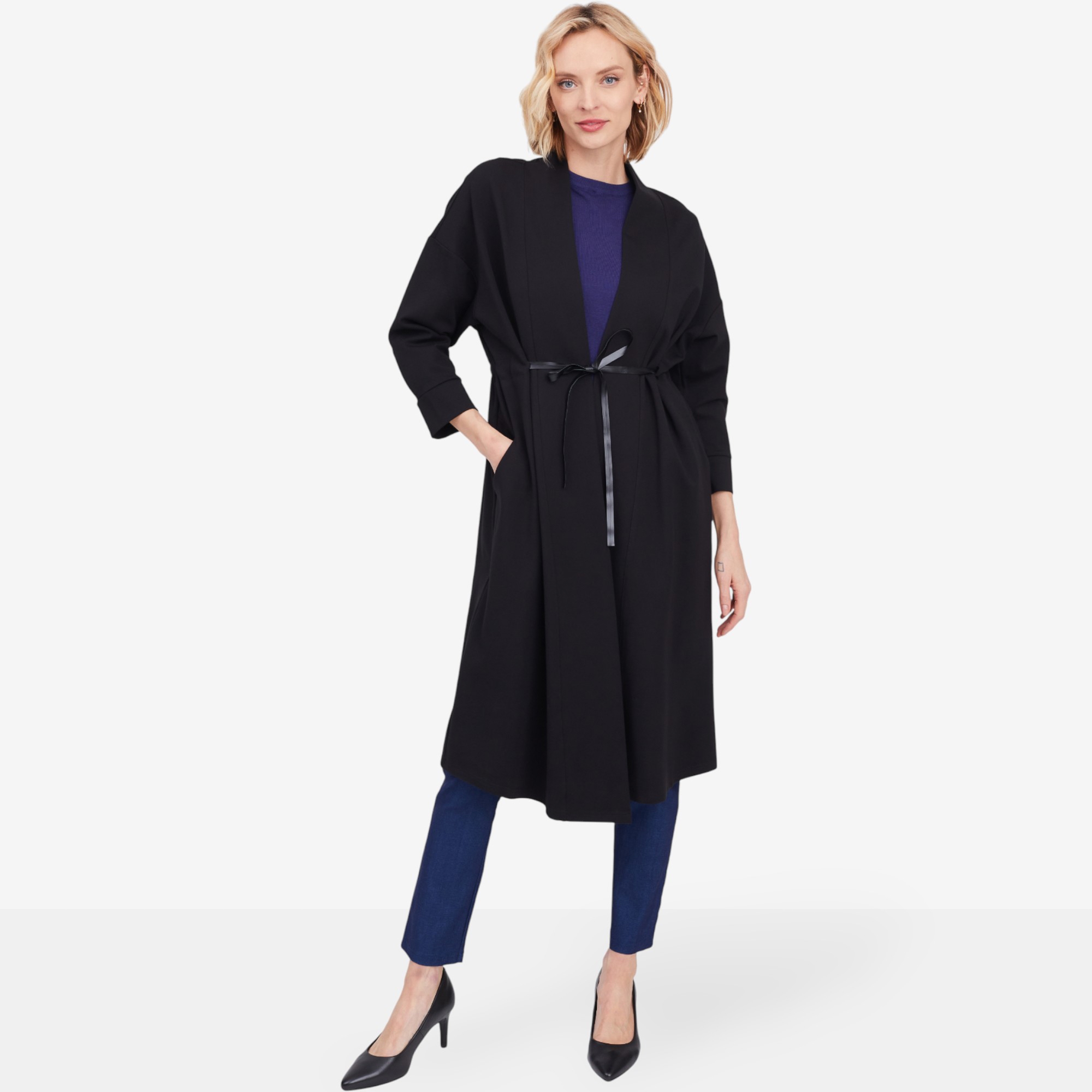 Red Coral Open Front Overcoat - TSC.ca