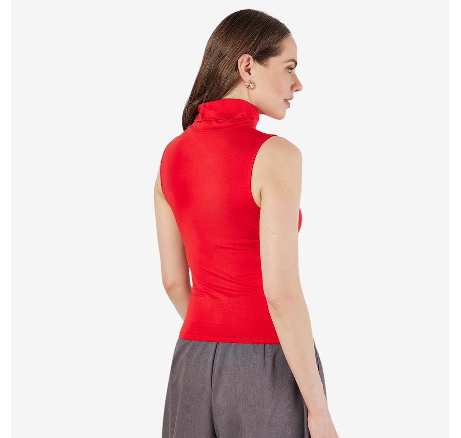 Image 101792_ALTMORE2.jpg, Product 101-792 / Price $50.00, Apricot Heavy Jersey Sleeveless Roll Neck Top from Apricot on TSC.ca's Fashion department