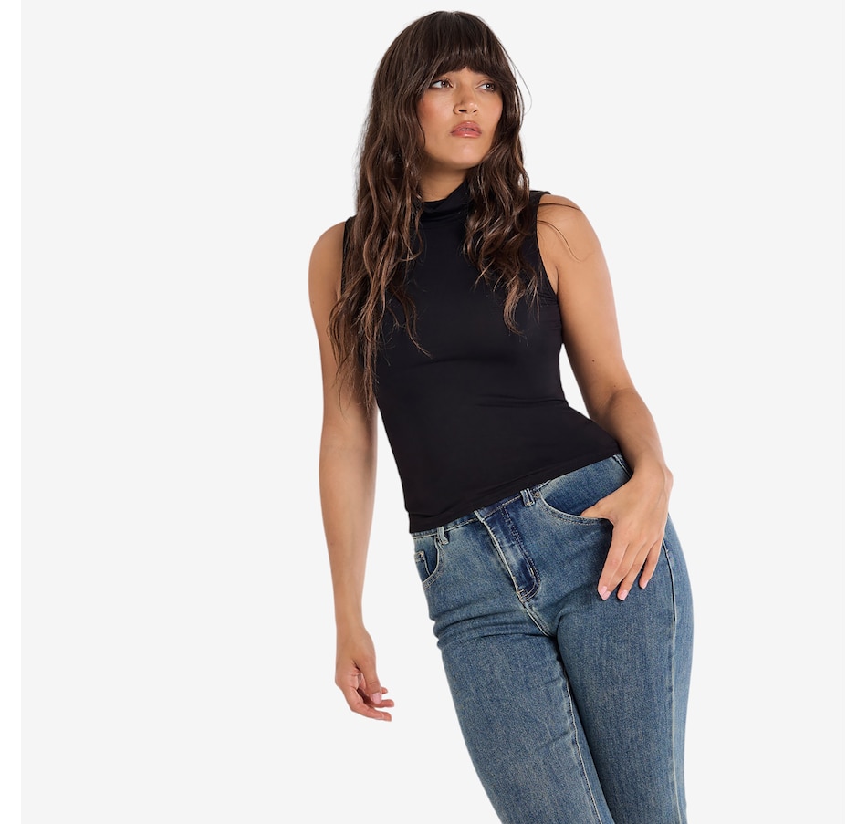 Image 101792_ALTMORE4.jpg, Product 101-792 / Price $50.00, Apricot Heavy Jersey Sleeveless Roll Neck Top from Apricot on TSC.ca's Fashion department