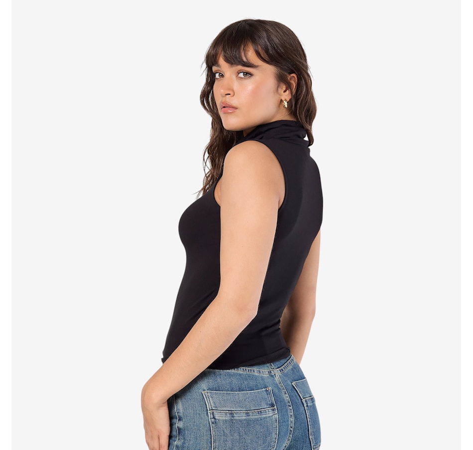 Image 101792_ALTMORE5.jpg, Product 101-792 / Price $50.00, Apricot Heavy Jersey Sleeveless Roll Neck Top from Apricot on TSC.ca's Fashion department