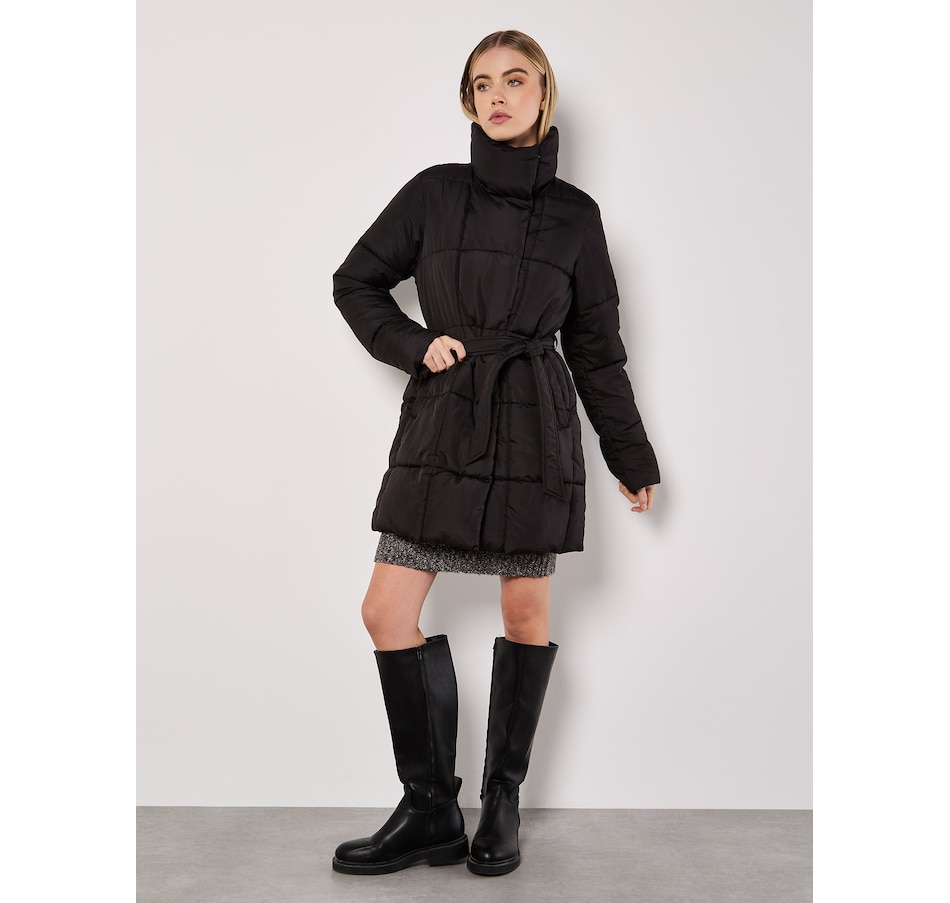 Image 101801_BLK.jpg, Product 101-801 / Price $195.00, Apricot Quilted Belted Jacket from Apricot on TSC.ca's Fashion department