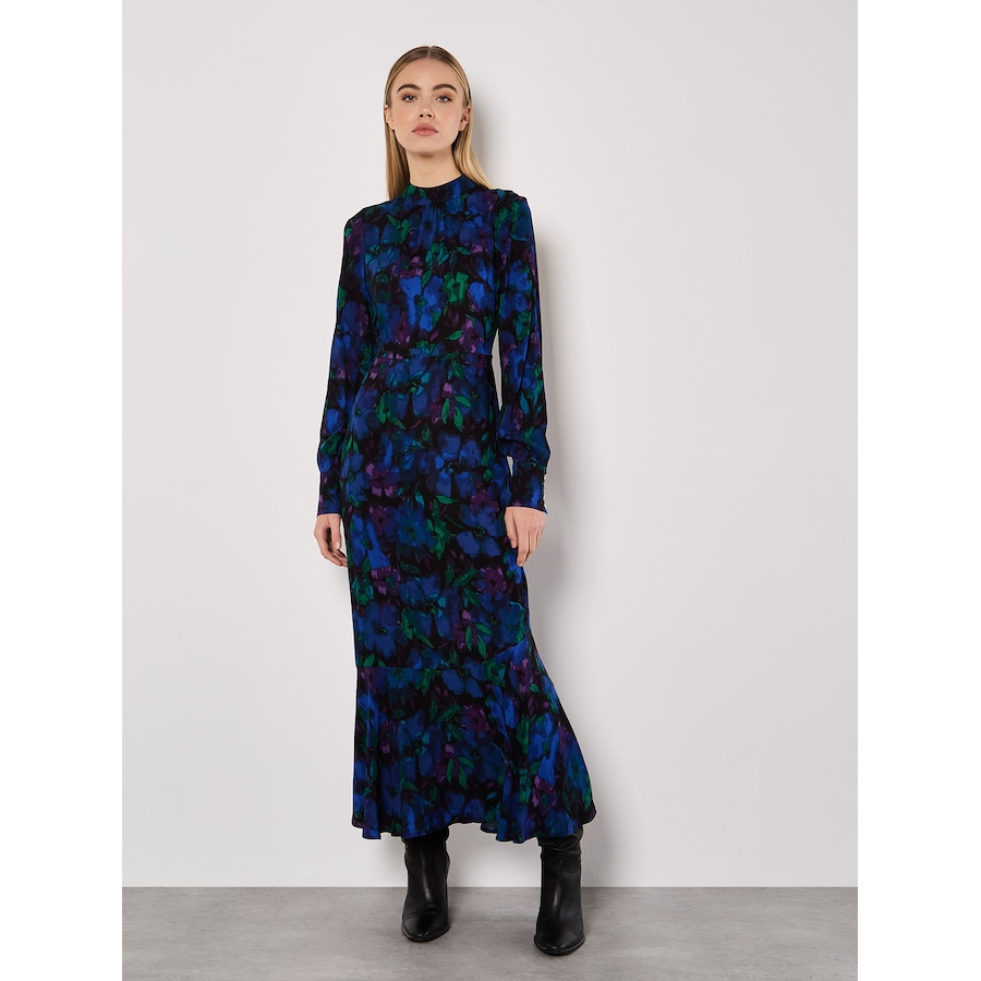 Image 101803_BLU.jpg, Product 101-803 / Price $69.88, Apricot Ornate Floral High Neck Midaxi Dress from Apricot on TSC.ca's Fashion department