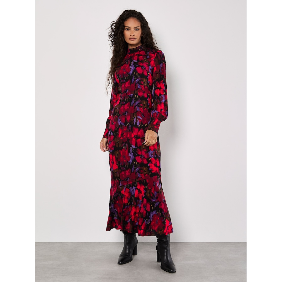 Image 101803_RED.jpg, Product 101-803 / Price $69.88, Apricot Ornate Floral High Neck Midaxi Dress from Apricot on TSC.ca's Fashion department