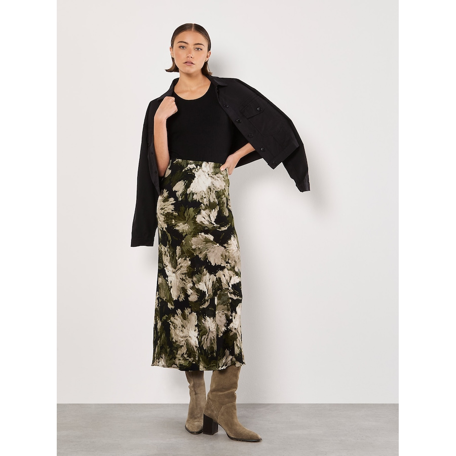 Image 101805_ALTMORE1.jpg, Product 101-805 / Price $54.88, Apricot Paintbrush Floral Slip Skirt from Apricot on TSC.ca's Fashion department