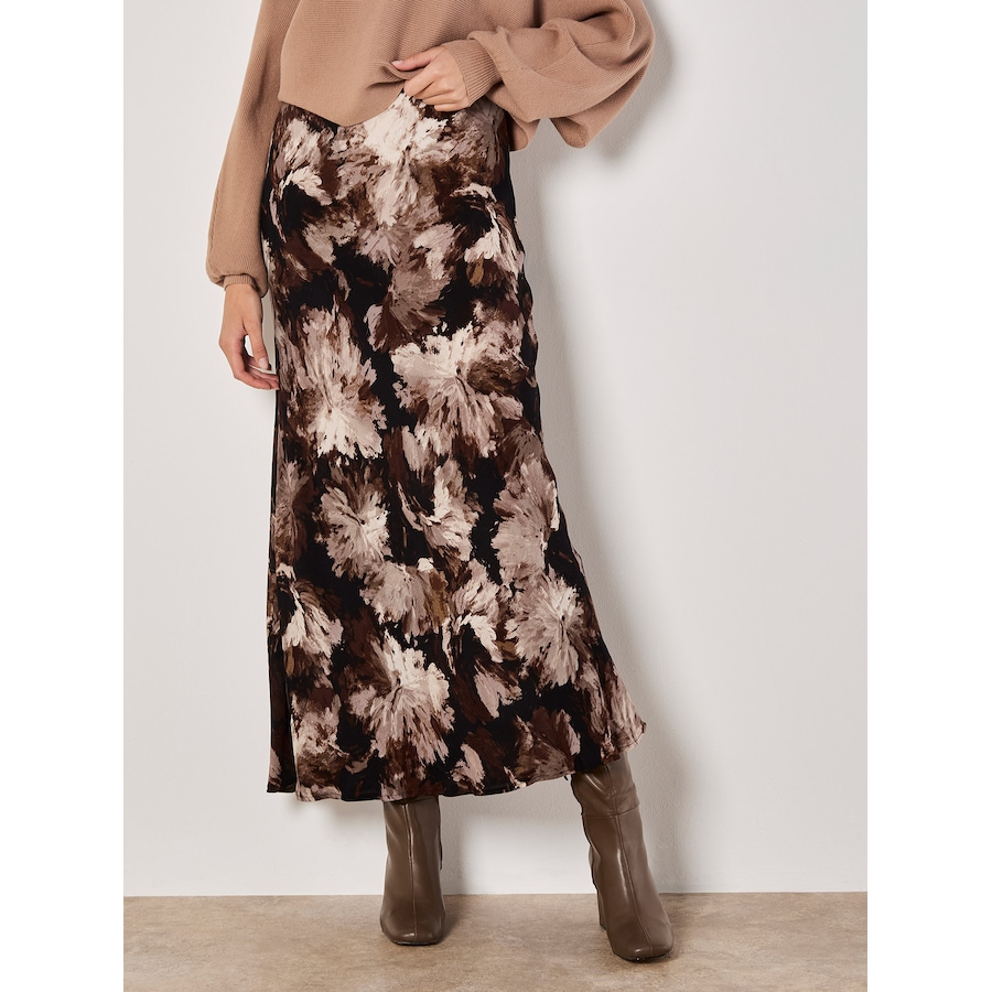 Image 101805_GRY.jpg, Product 101-805 / Price $54.88, Apricot Paintbrush Floral Slip Skirt from Apricot on TSC.ca's Fashion department