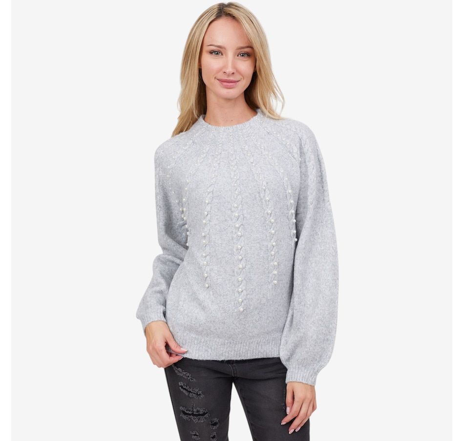 Image 101809_GRY.jpg, Product 101-809 / Price $104.00, Apricot Graduated line Pearl Jumper from Apricot on TSC.ca's Fashion department