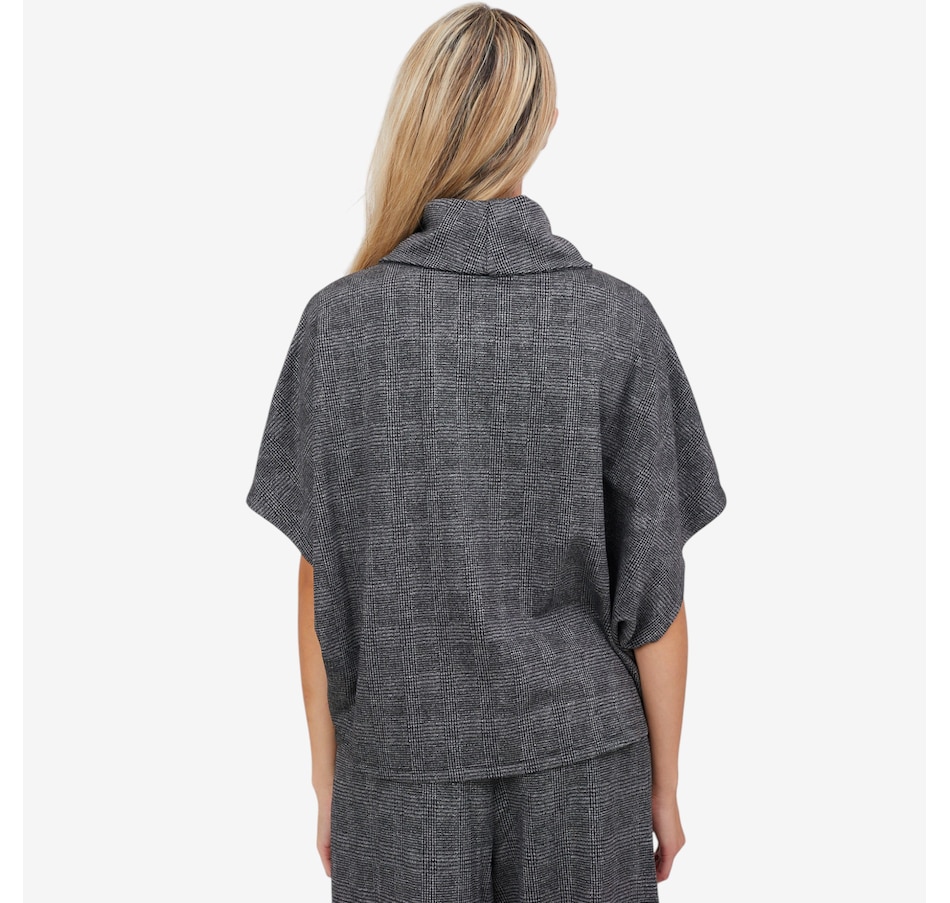 Image 101811_ALTMORE1.jpg, Product 101-811 / Price $78.00, Apricot Prince of Wales Cowl Neck Batwing Top from Apricot on TSC.ca's Fashion department