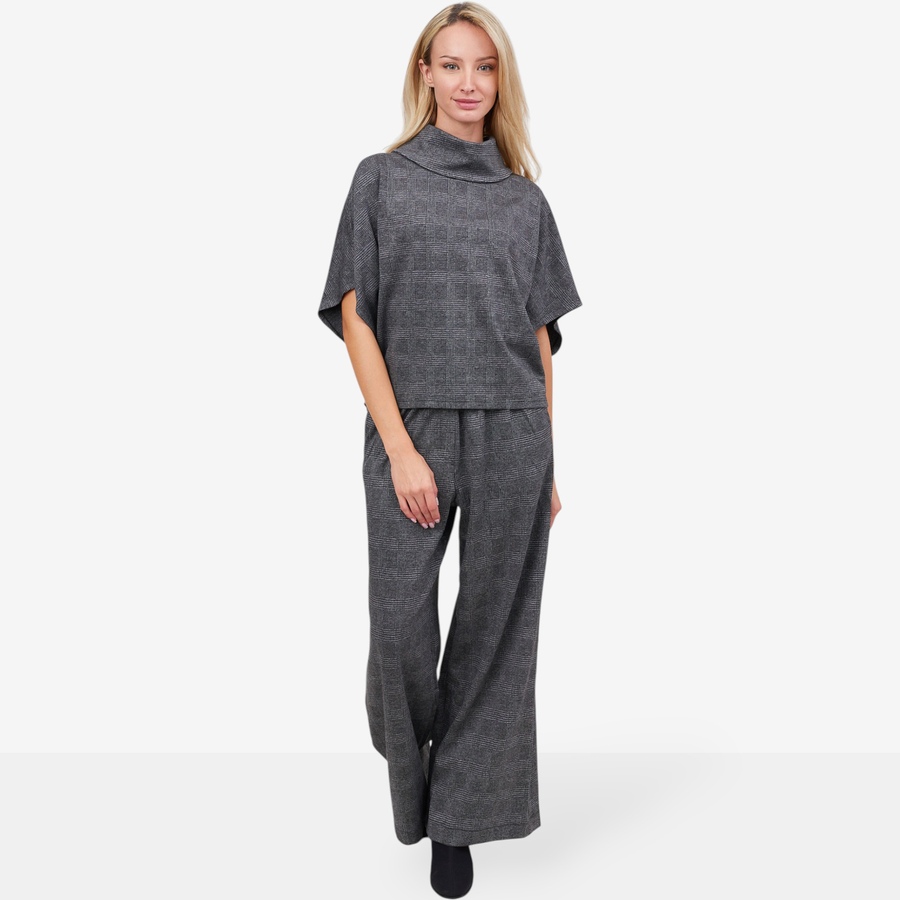 Image 101811_ALTMORE2.jpg, Product 101-811 / Price $39.88, Apricot Prince of Wales Cowl Neck Batwing Top from Apricot on TSC.ca's Fashion department