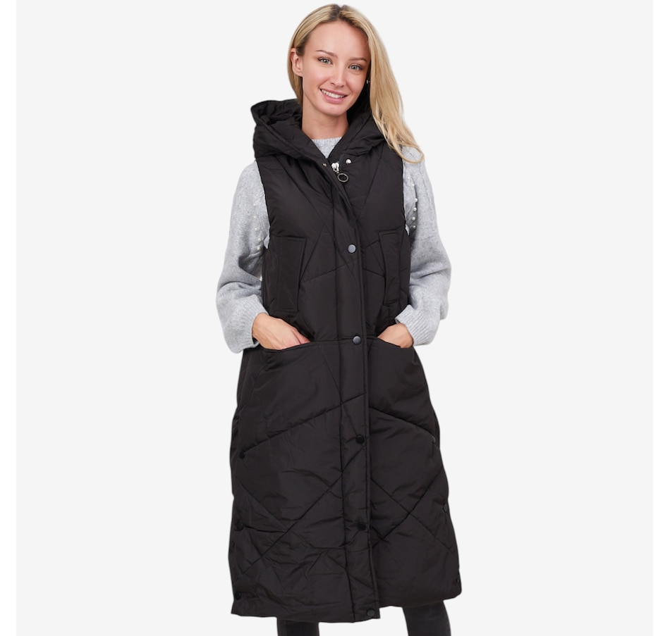 Apricot Panel Hooded Gilet