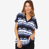 Legacy Hi Compact Viscose V-Neck Short Sleeve Top