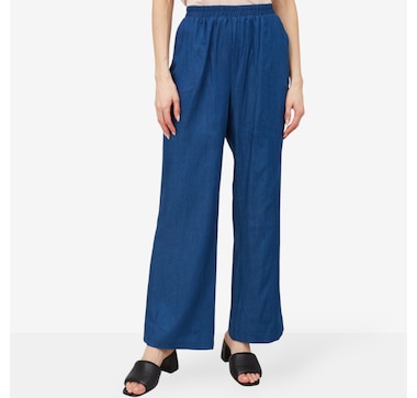 Product 101-831 / Price $99.99 , Legacy Stretch Lyocel Denim Amingiri Wide Leg Pant