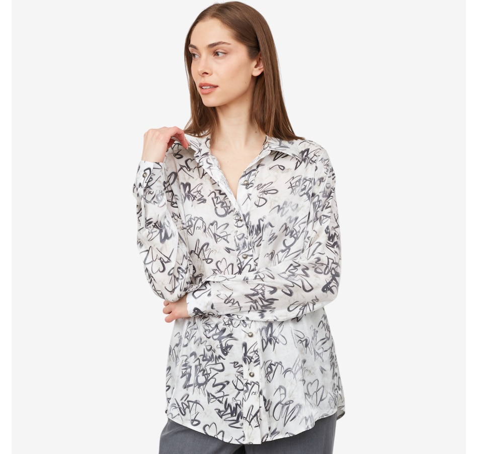 Image 101833_ALTMORE1.jpg, Product 101-833 / Price $49.33, Legacy Shino Shimmer Script Print Blouse from Legacy on TSC.ca's Fashion department