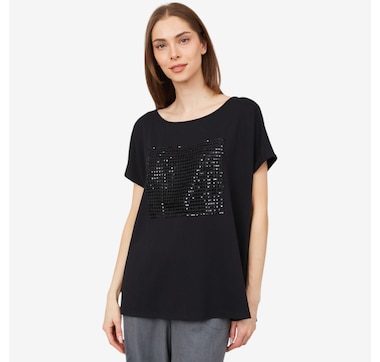 Product 101-834 / Price $69.99 , Legacy Signature Tee with Sequin Trim
