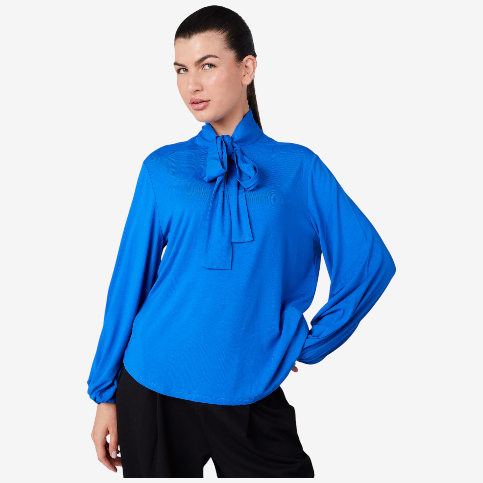 くのた様 Stacy London Pullover Jersey Bow Blouse - TSC.ca
