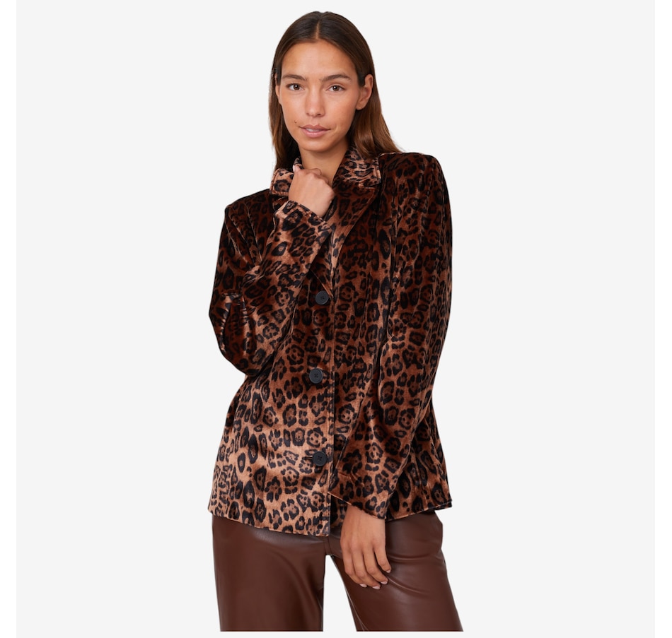 Image 101857_TOPAL.jpg, Product 101-857 / Price $170.00, Stacy London Single Breasted Velvet Blazer from by Stacy London on TSC.ca's Fashion department