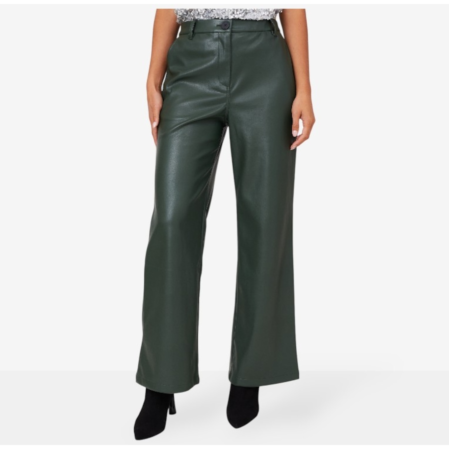 Image 101862_FORS.jpg, Product 101-862 / Price $94.88, Stacy London Faux Leather Pleated Trouser from by Stacy London on TSC.ca's Fashion department