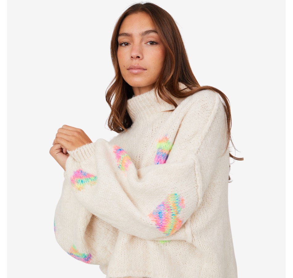 Image 101875_CRM.jpg, Product 101-875 / Price $69.88, Astrid Funnel Neck Drop Shoulder Sweater from Astrid on TSC.ca's Fashion department