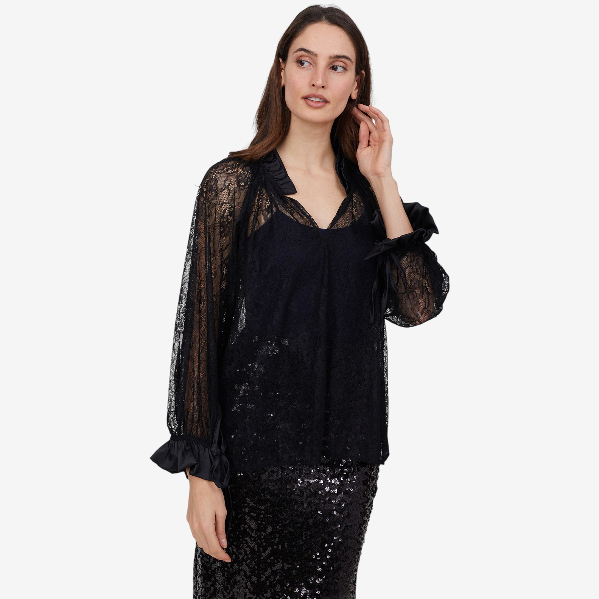 Astrid Sheer Lace Topper - TSC.ca