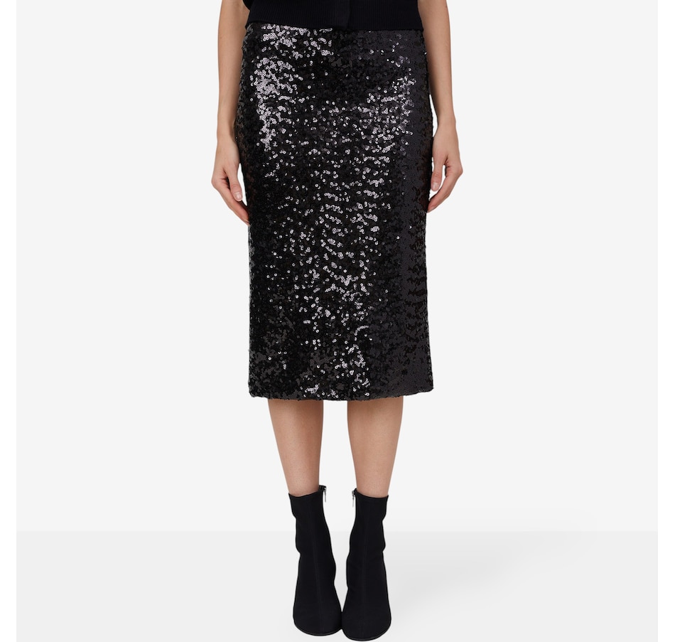 Image 101894_BLK.jpg, Product 101-894 / Price $79.88, Astrid Pull-On Sequined Skirt from Astrid on TSC.ca's Fashion department