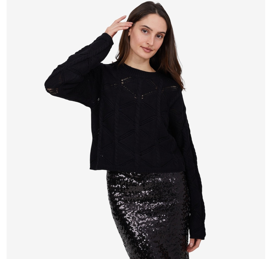 Image 101896_BLK.jpg, Product 101-896 / Price $100.00, Astrid Detail Sweater from Astrid on TSC.ca's Fashion department