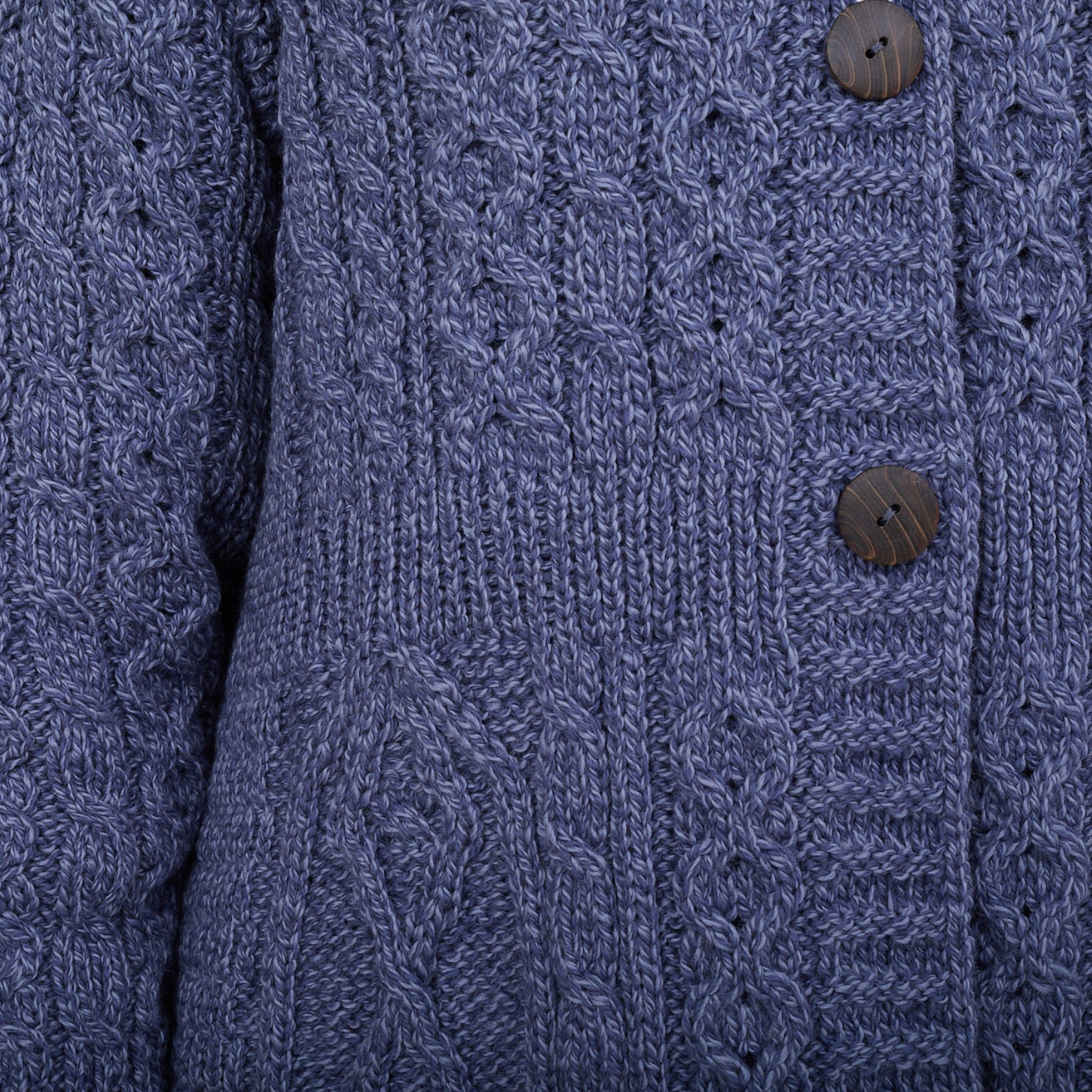 Aran Woollen Mills A-Line Merino Diamond and Cable Cardigan - TSC.ca