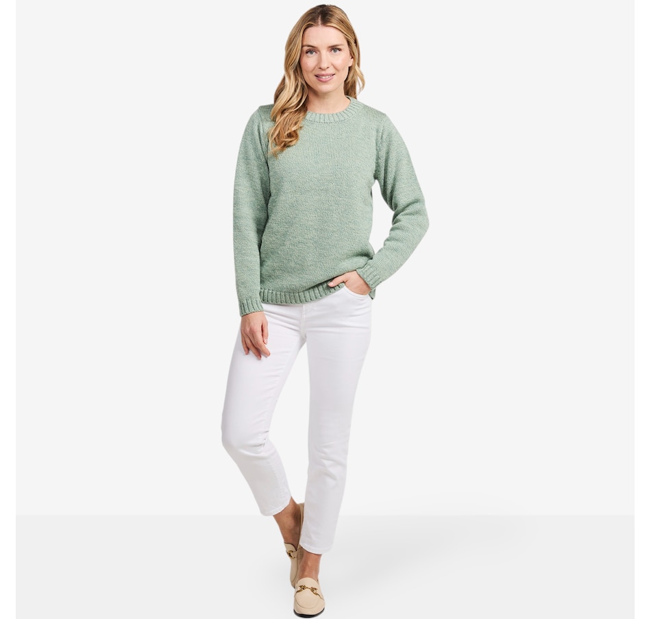 Image 101902_ALTMORE1.jpg, Product 101-902 / Price $150.00, Aran Woollen Mills Plain Stitch Crewneck Sweater from Aran Woollen Mills on TSC.ca's Fashion department