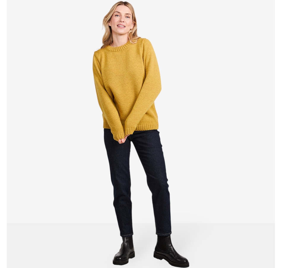 Image 101902_ALTMORE2.jpg, Product 101-902 / Price $150.00, Aran Woollen Mills Plain Stitch Crewneck Sweater from Aran Woollen Mills on TSC.ca's Fashion department