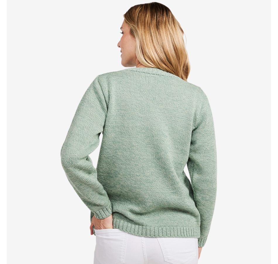 Image 101902_ALTMORE6.jpg, Product 101-902 / Price $150.00, Aran Woollen Mills Plain Stitch Crewneck Sweater from Aran Woollen Mills on TSC.ca's Fashion department