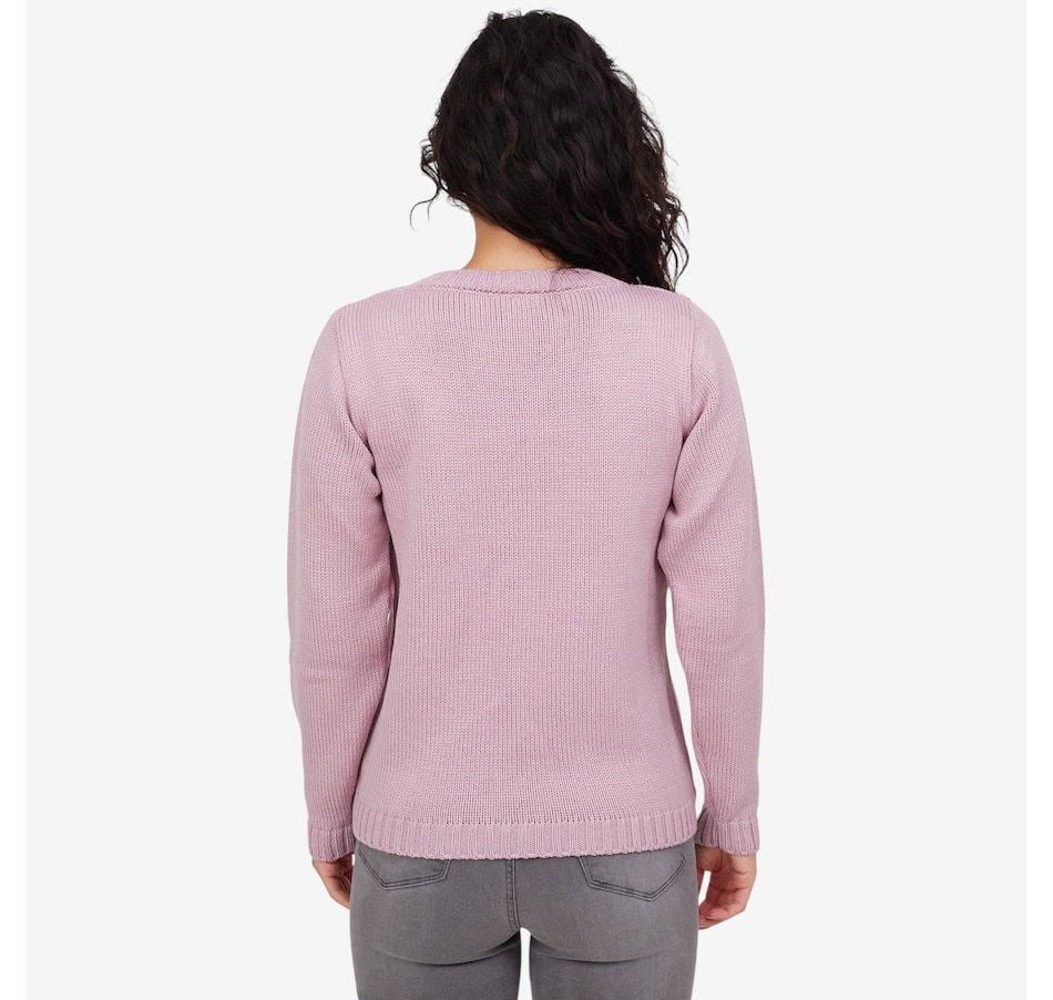 Image 101902_ALTMORE9.jpg, Product 101-902 / Price $150.00, Aran Woollen Mills Plain Stitch Crewneck Sweater from Aran Woollen Mills on TSC.ca's Fashion department