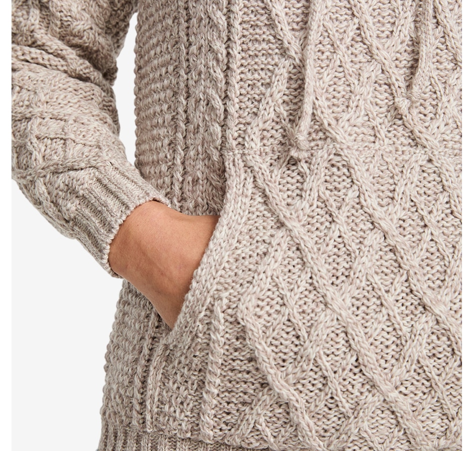 Image 101908_ALTMORE5.jpg, Product 101-908 / Price $154.99, Aran Woollen Mills Drawstring Sweater with Pouch Pocket from Aran Woollen Mills on TSC.ca's Fashion department