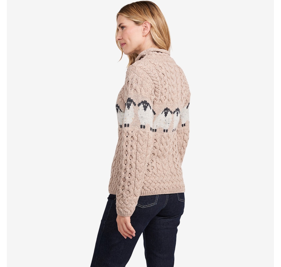 Image 101911_ALTMORE3.jpg, Product 101-911 / Price $134.99, Aran Woollen Mills Sheep Sweater from Aran Woollen Mills on TSC.ca's Fashion department
