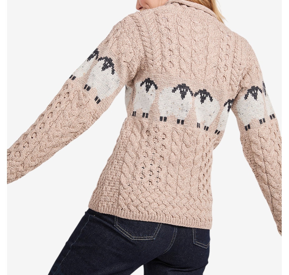 Image 101911_ALTMORE4.jpg, Product 101-911 / Price $134.99, Aran Woollen Mills Sheep Sweater from Aran Woollen Mills on TSC.ca's Fashion department