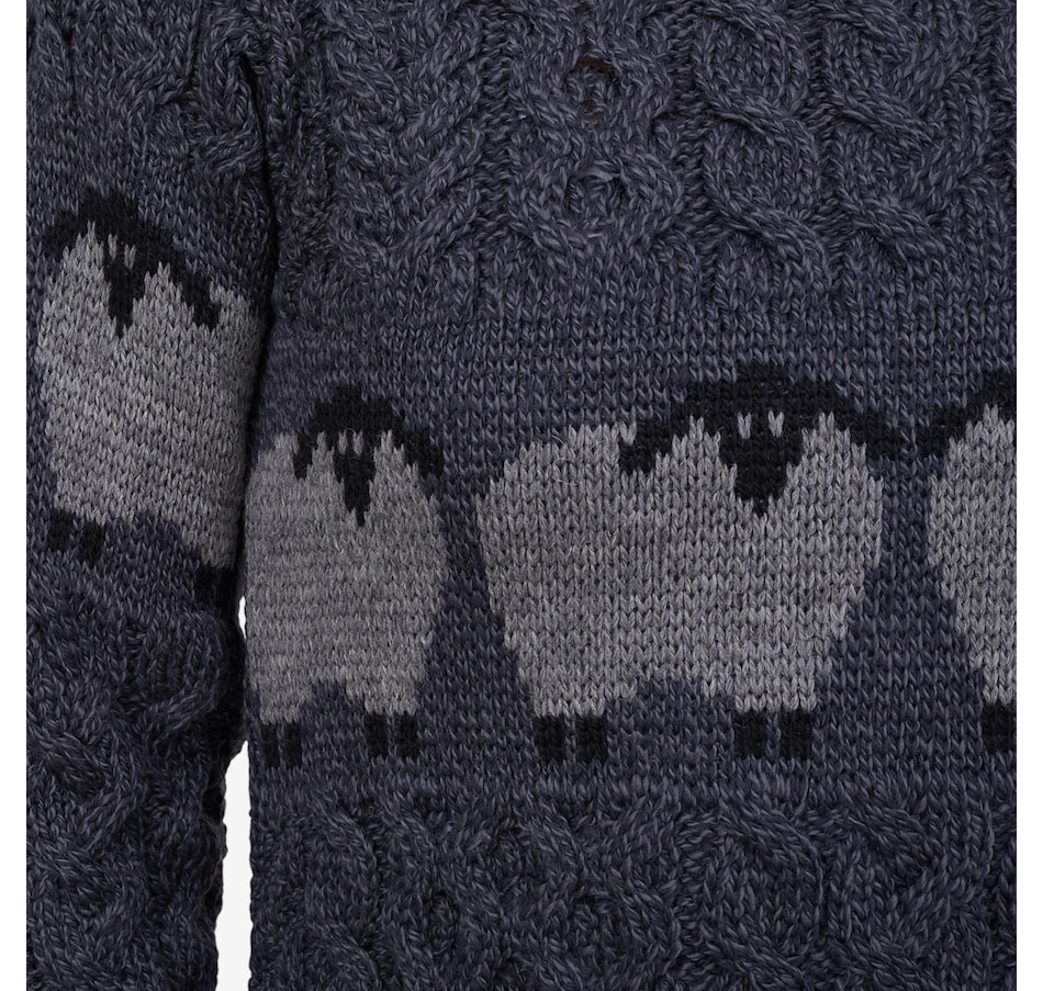 Image 101911_ALTMORE7.jpg, Product 101-911 / Price $134.99, Aran Woollen Mills Sheep Sweater from Aran Woollen Mills on TSC.ca's Fashion department