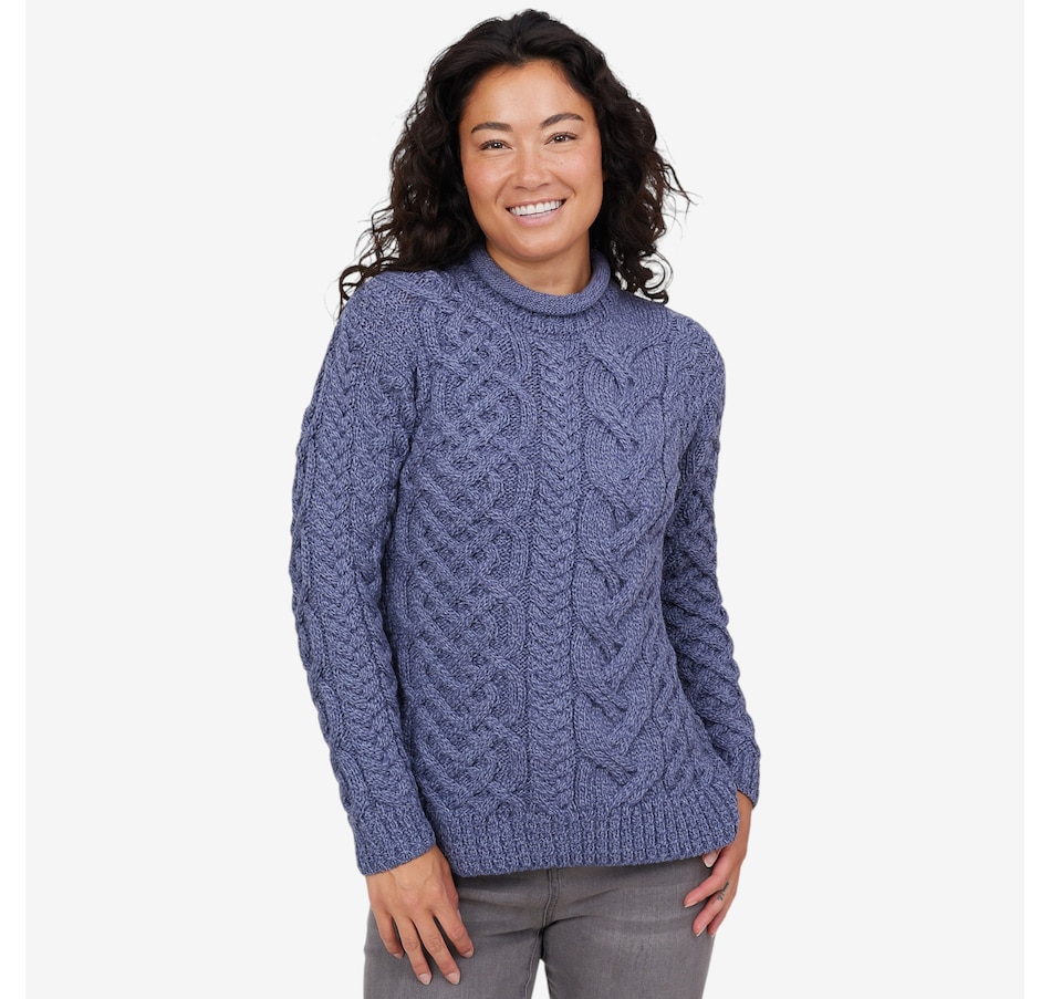 Image 101912_ALTMORE010.jpg, Product 101-912 / Price $134.99, Aran Woollen Mills Asymmetrical Rollneck Sweater from Aran Woollen Mills on TSC.ca's Fashion department