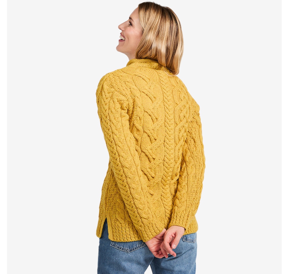 Image 101912_ALTMORE10.jpg, Product 101-912 / Price $134.99, Aran Woollen Mills Asymmetrical Rollneck Sweater from Aran Woollen Mills on TSC.ca's Fashion department