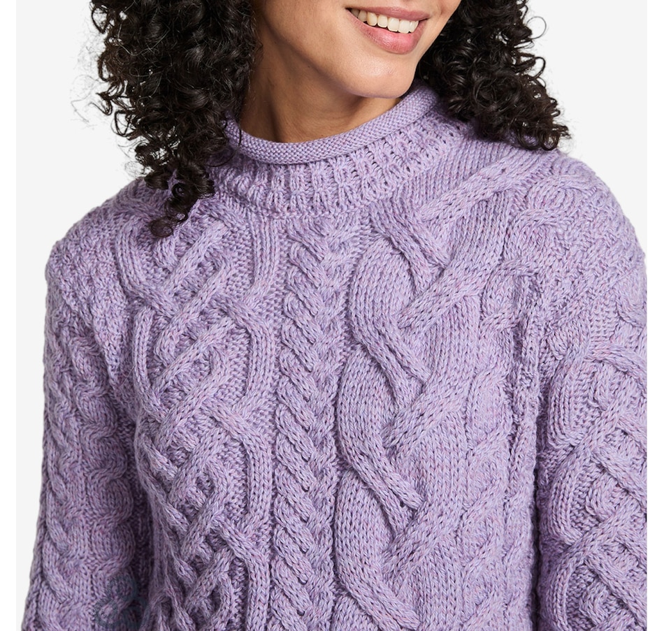 Image 101912_ALTMORE2.jpg, Product 101-912 / Price $134.99, Aran Woollen Mills Asymmetrical Rollneck Sweater from Aran Woollen Mills on TSC.ca's Fashion department