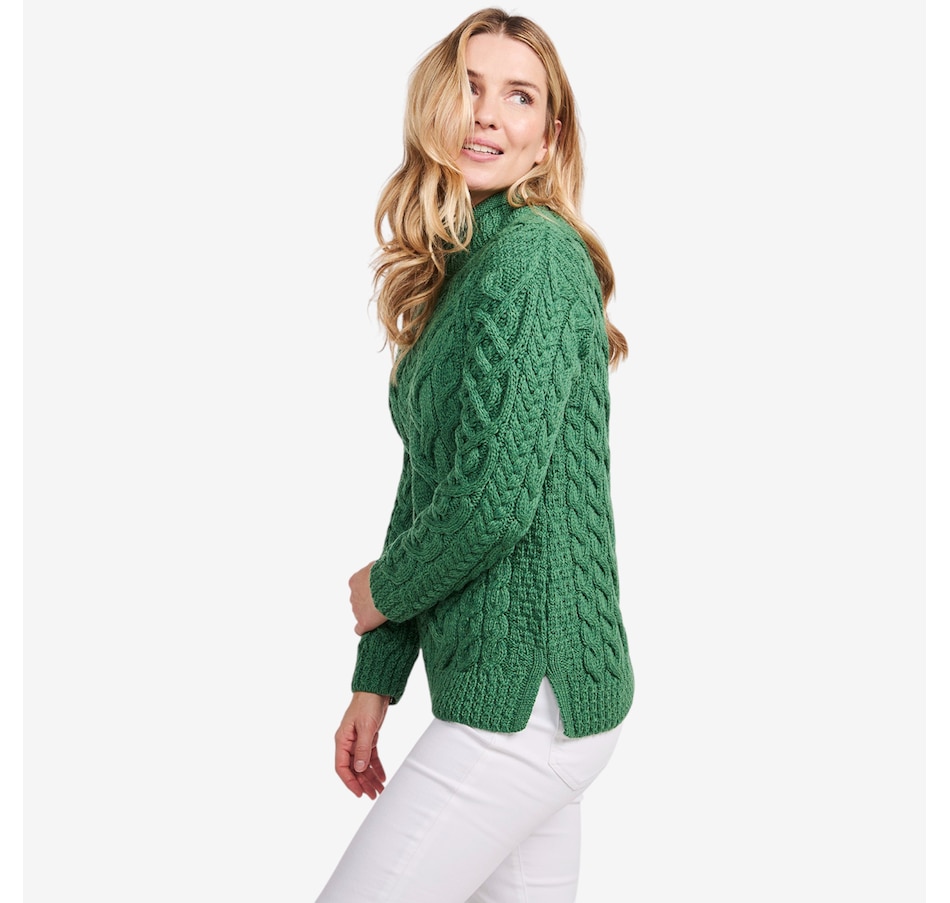 Image 101912_ALTMORE6.jpg, Product 101-912 / Price $134.99, Aran Woollen Mills Asymmetrical Rollneck Sweater from Aran Woollen Mills on TSC.ca's Fashion department