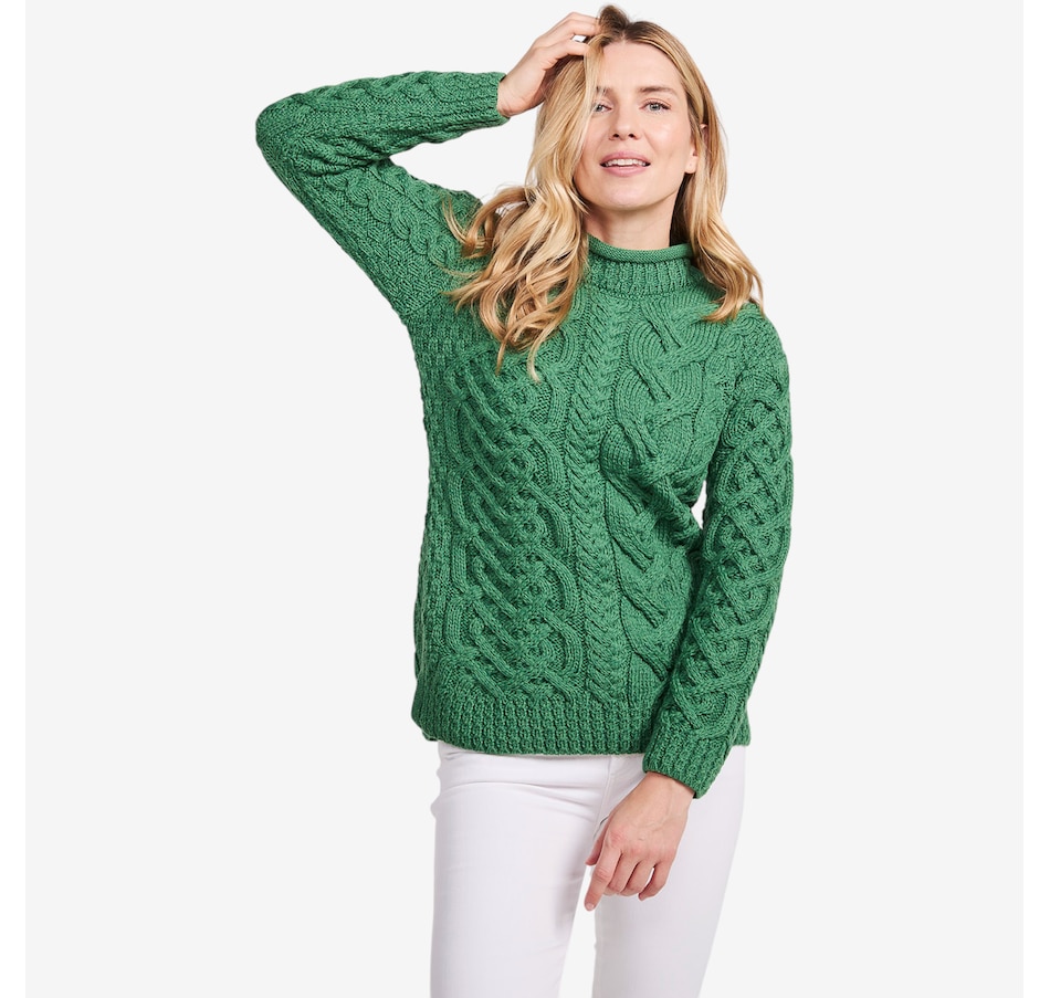 Image 101912_KWI.jpg, Product 101-912 / Price $134.99, Aran Woollen Mills Asymmetrical Rollneck Sweater from Aran Woollen Mills on TSC.ca's Fashion department