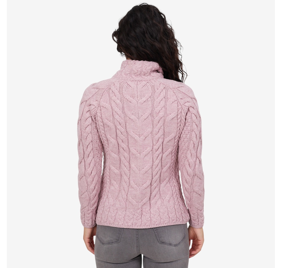 Image 101913_ALTMORE6.jpg, Product 101-913 / Price $149.99, Aran Woollen Mills Relaxed Aran Cardigan with Full Zip from Aran Woollen Mills on TSC.ca's Fashion department