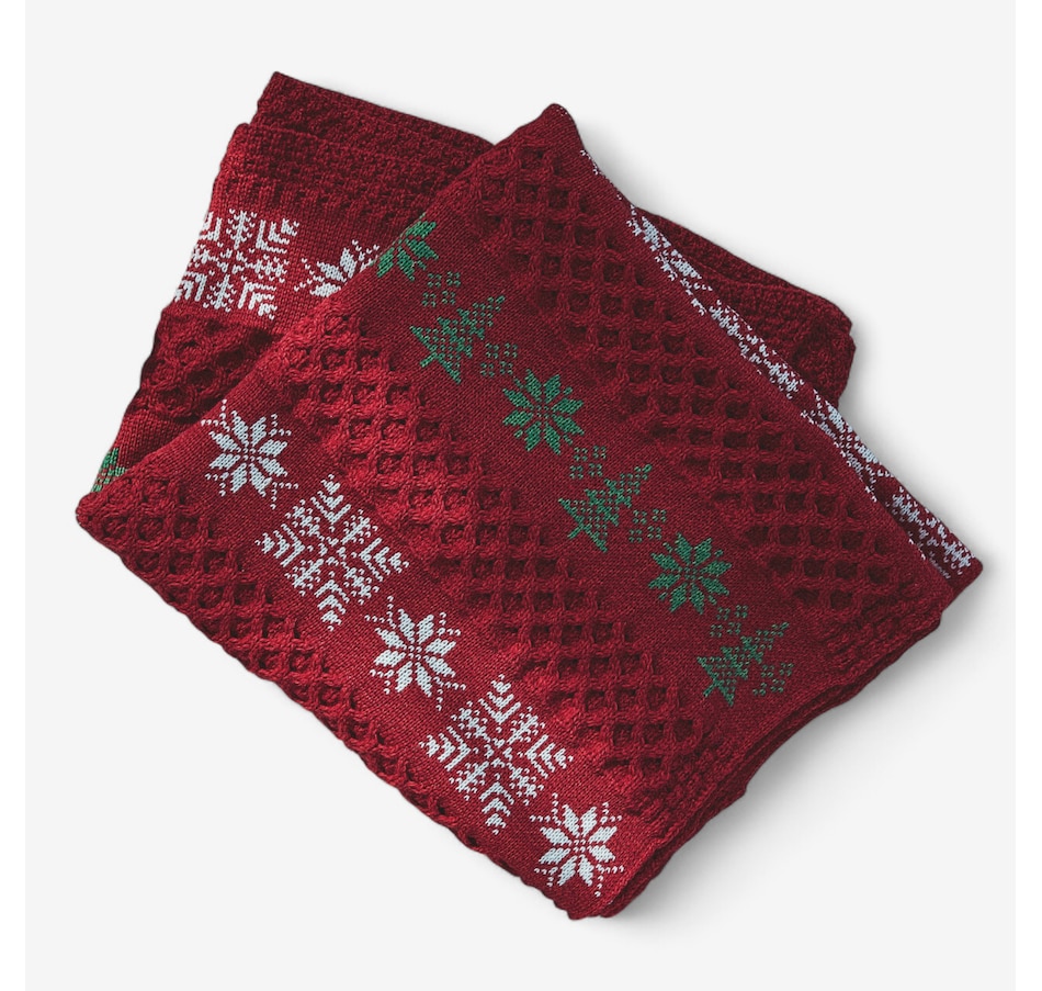 Image 101914_ALTMORE1.jpg, Product 101-914 / Price $150.00, Aran Woolen Mills 100% Merino Christmas Throw from Aran Woollen Mills on TSC.ca's Fashion department