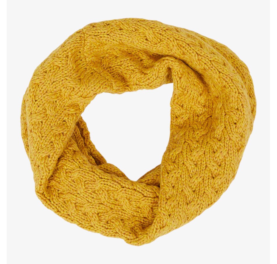 Image 101955_YEL.jpg, Product 101-955 / Price $65.00, Aran Woollen Mills Supersoft Merino Infinity Scarf from Aran Woollen Mills on TSC.ca's Fashion department