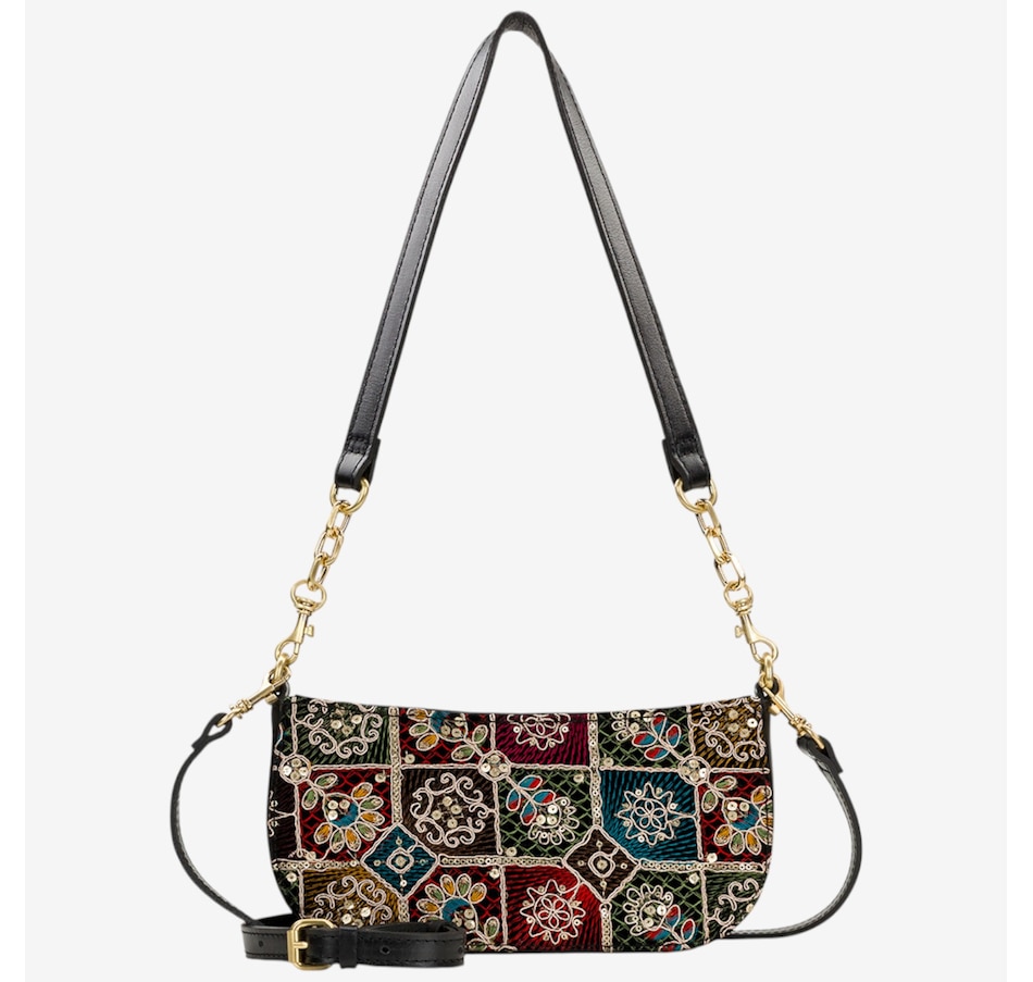 Image 101969_BKVT.jpg, Product 101-969 / Price $129.99, Patricia Nash Sassi Baguette Crossbody Shoulder Bag from Patricia Nash on TSC.ca's Fashion department